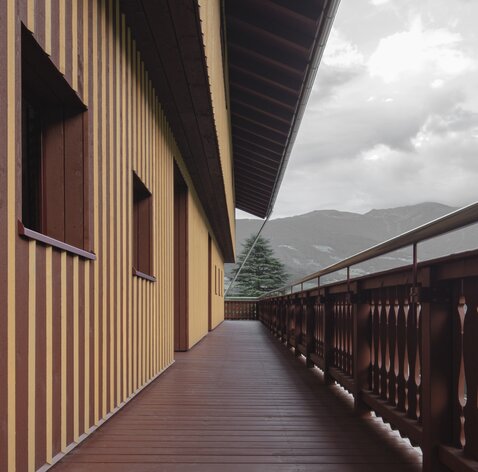 Aufstockung Gastbetrieb in Holz in Südtirol | © Gustav Willeit